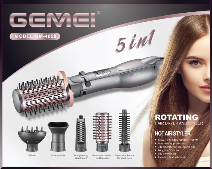 مو خشک‌کن برس‌دار برقی و حالت‌دهنده مو ۱۰۰۰ وات جی‌می