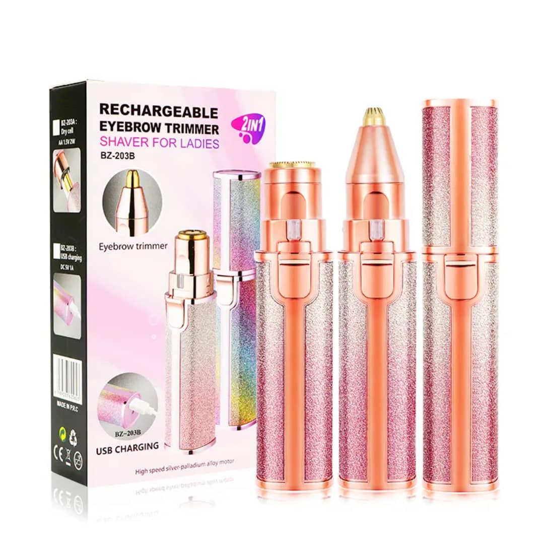 ماشین اصلاح و خط‌برداری بانوان، دوکاره و قابل شارژ