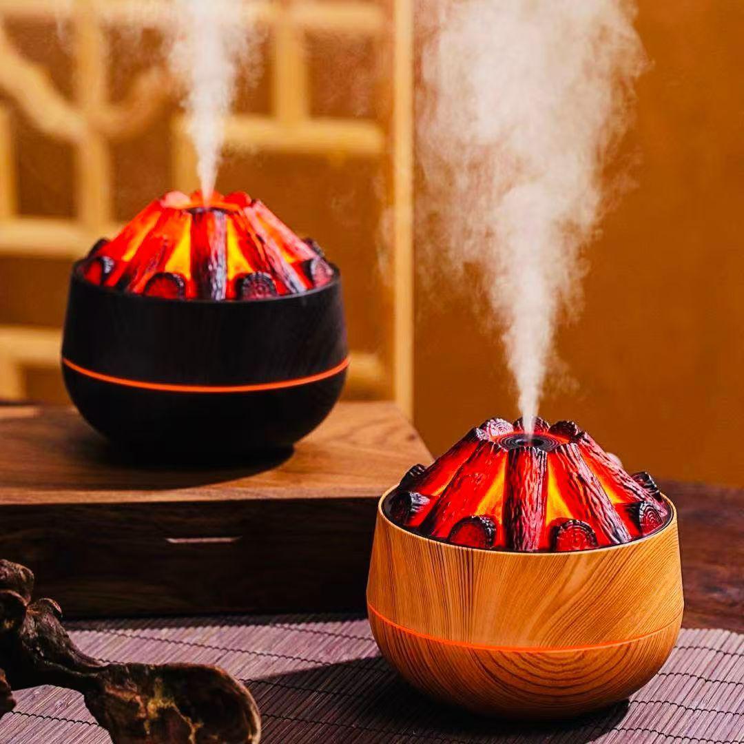 رطوبت‌ساز شعله‌ای ۳۰۰ میلی‌لیتری مدل چوبی