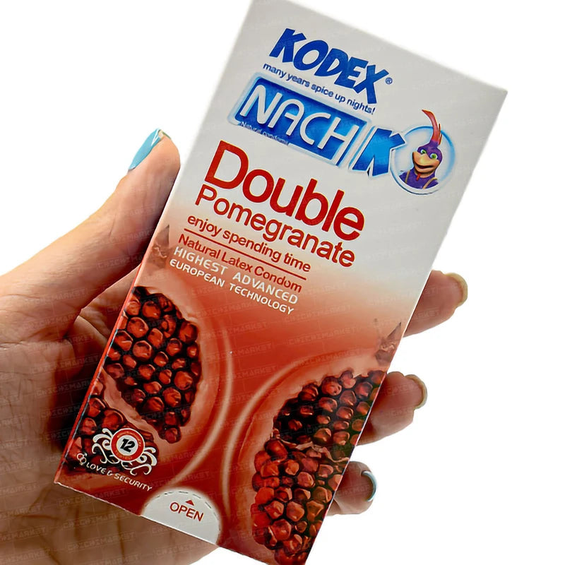 کاندوم کدکس  Double Pomegranate بسته 12 عددی