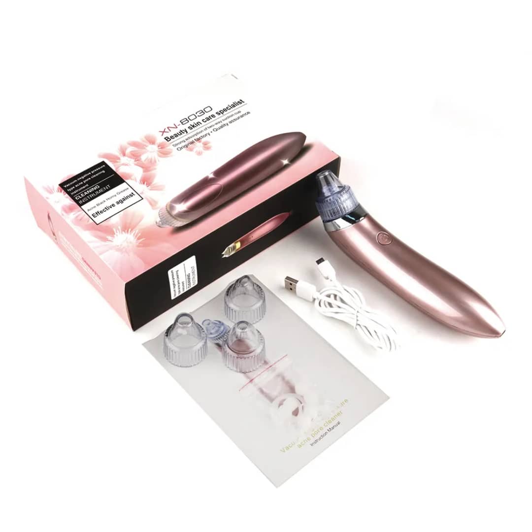 دستگاه پاک‌کنندهٔ الکترونیکی منافذ پوست و جوش سرسیاه – لایه‌بردار پوست و حذف آکنه با مکش منافذ (رزگلد)