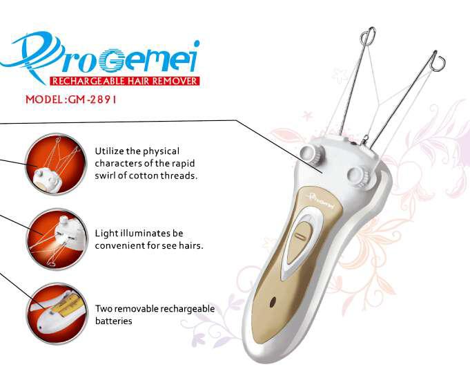 دستگاه برقی پاک‌کننده موهای صورت و بدن – شارژی، تراشنده دقیق برای زنان (نسخه سفید جدید)