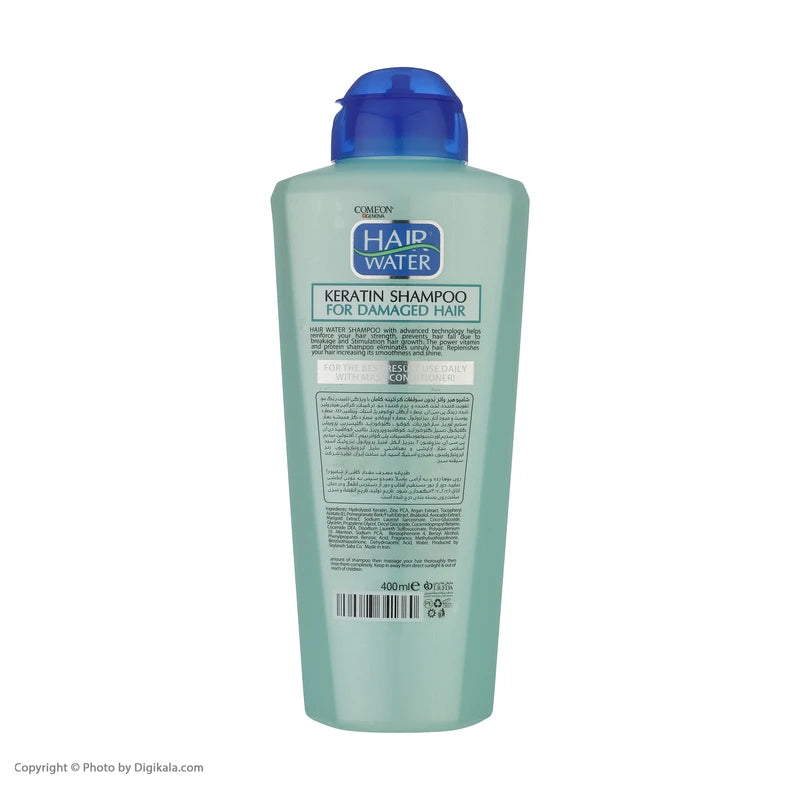 شامپو مو آسیب دیده کامان مدل کراتین حجم 400 میلی لیتر