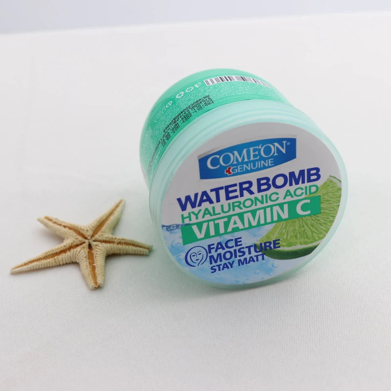 کرم آبرسان صورت و بدن کامان مدل واتربمب ویتامین سی مخصوص انواع پوست، بدون چربی، حجم 200 میلی‌لیتر