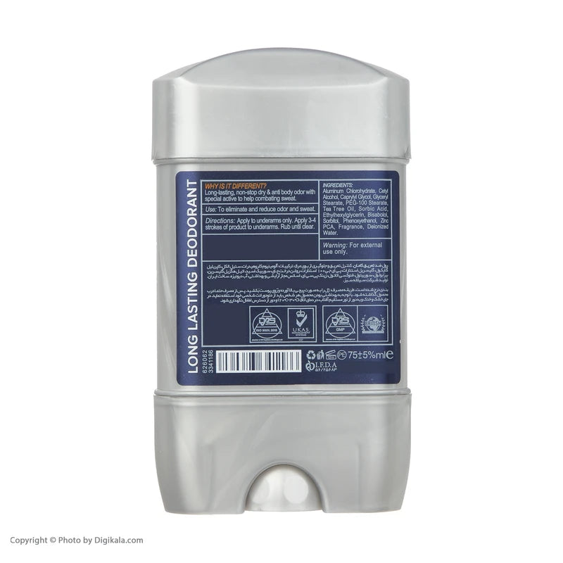 ژل شفاف ضد تعریق مردانه کامان حجم 75 میلی لیتر