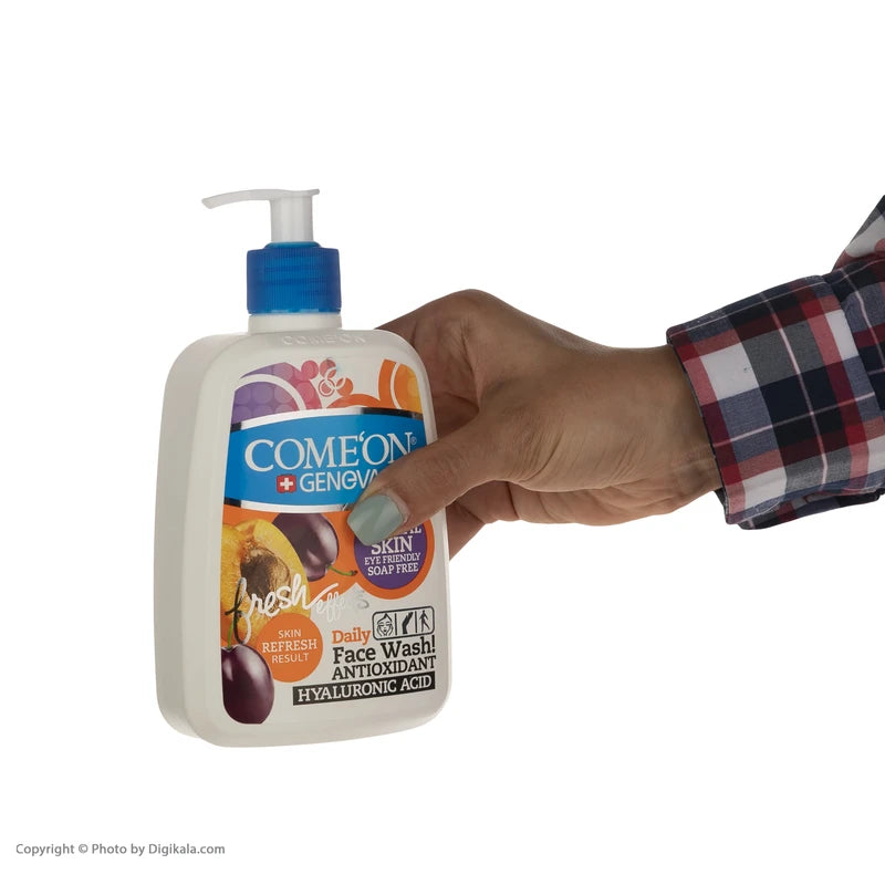 فیس واش کامان، سازگار با پوست‌های نورمال و مختلط - حجم 500 ملی لیتر