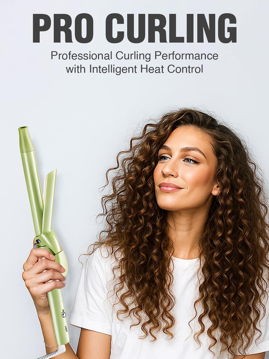 وی‌جی‌آر - ماشین برقی فر موی سرامیکی (سبز)