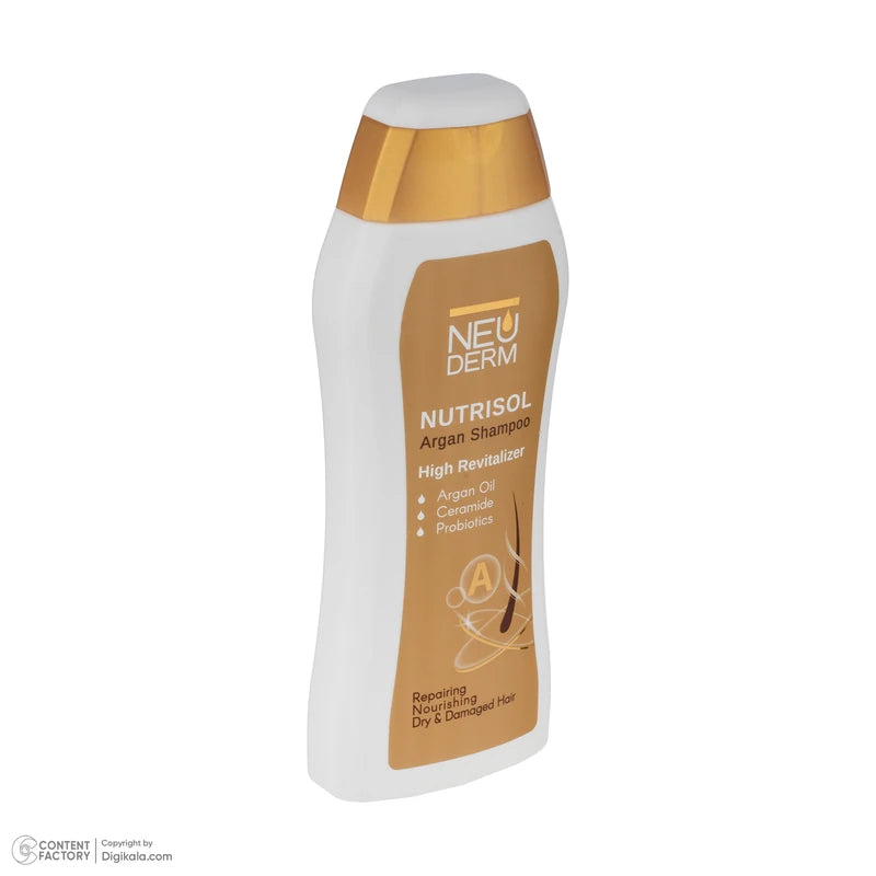شامپو مو نئودرم برای مو های خشک و آسیب دیده مدل آرگان نوتریسل حجم 300 میلی لیتر