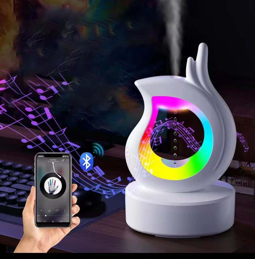 رطوبت‌ساز ضدجاذبه آبی، عطر ساز سرد التراسونیک، گنجایش ۵۷۵ ملی لیتر ، رنگ سفید