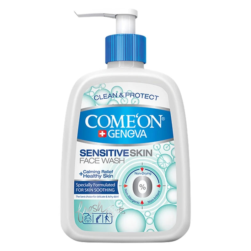 ژل شستشو صورت کامان مناسب پوست حساس حجم 500 میلی لیتر