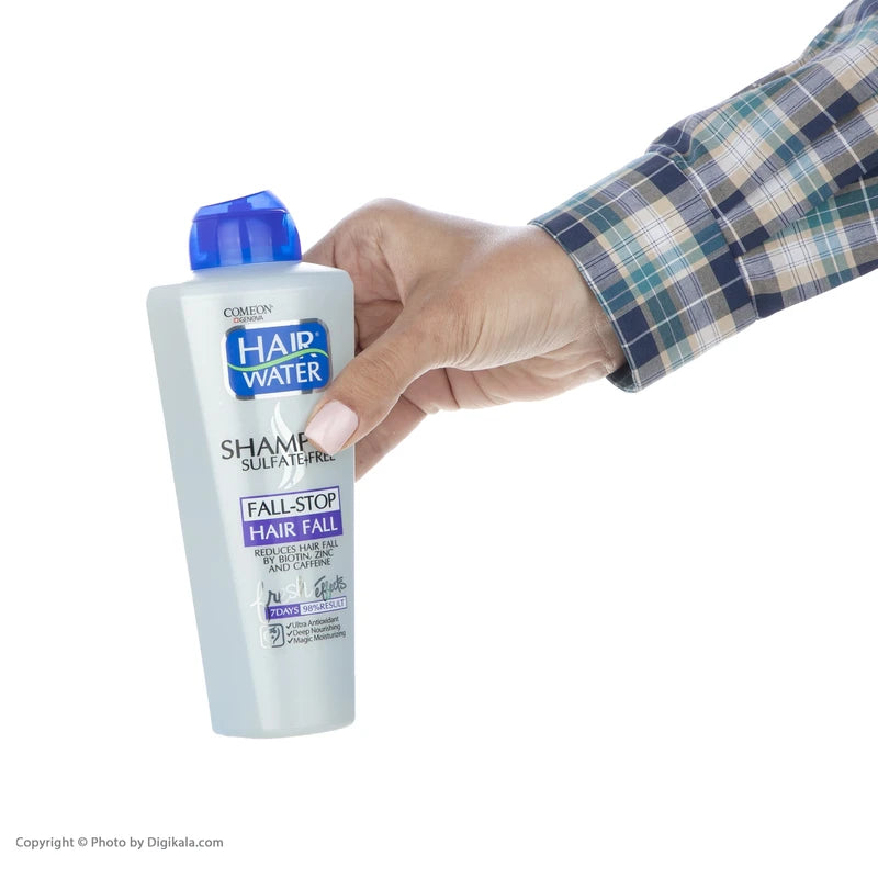 شامپو بیدون سلفات برند کامان - ضد ریزش مو - حجم 400 ملی لیتر