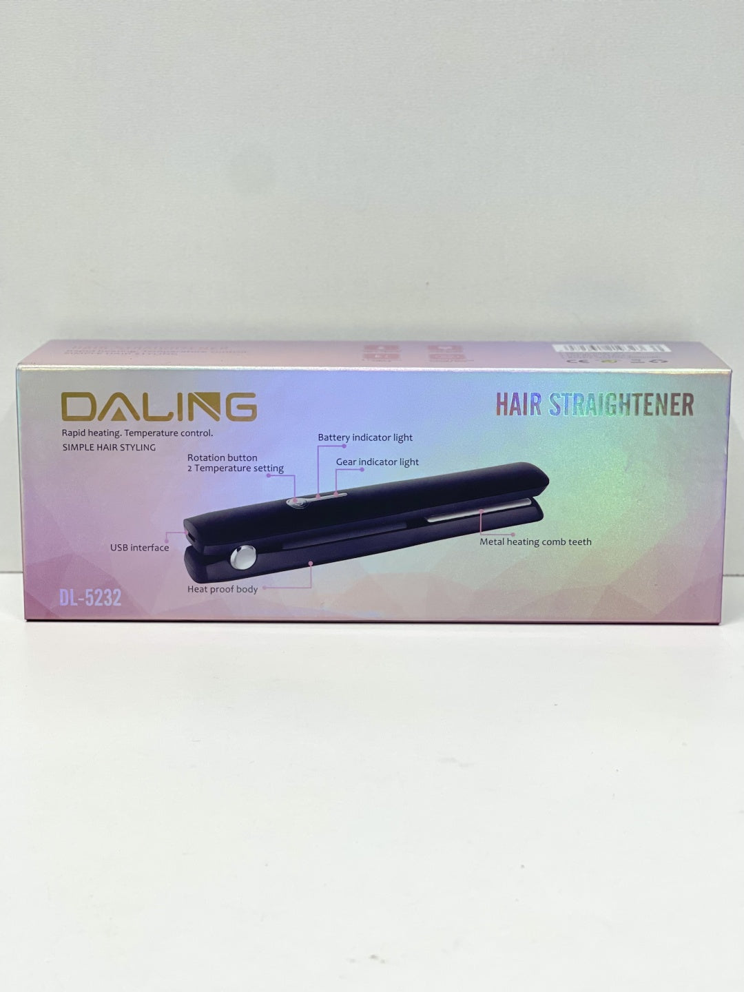 اتو موی قابل حمل بی‌سیم با شارژ تایپ سی ، کوچک و قابل شارژ، مناسب برای خانم‌ها و دختران