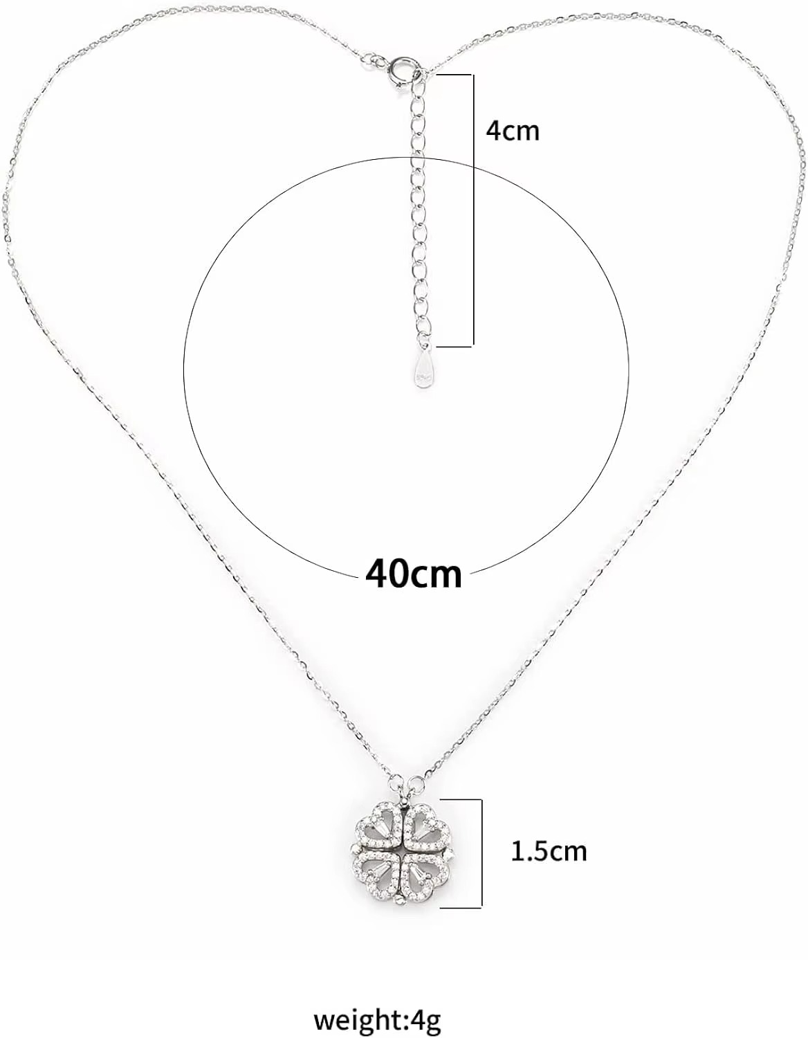 گلوبند استیل - شکل قلب - قابل باز شدن
