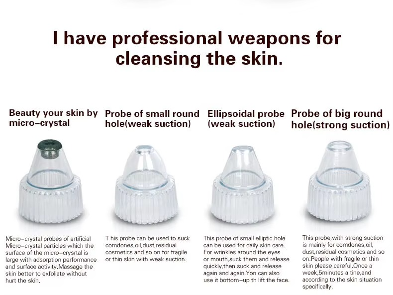 دستگاه پاک‌کنندهٔ الکترونیکی منافذ پوست و جوش سرسیاه – لایه‌بردار پوست و حذف آکنه با مکش منافذ (رزگلد)