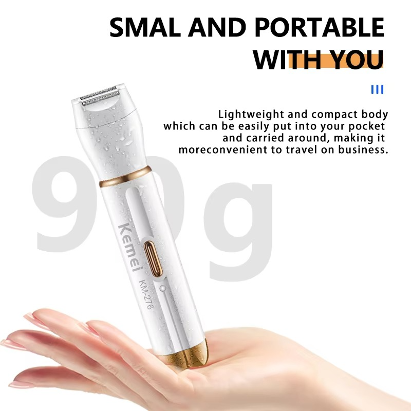 اپیلاتور و اصلاح‌کننده موهای بدن – قابل شارژ، مناسب پاها، زیر بغل، ناحیه بیکینی و بینی