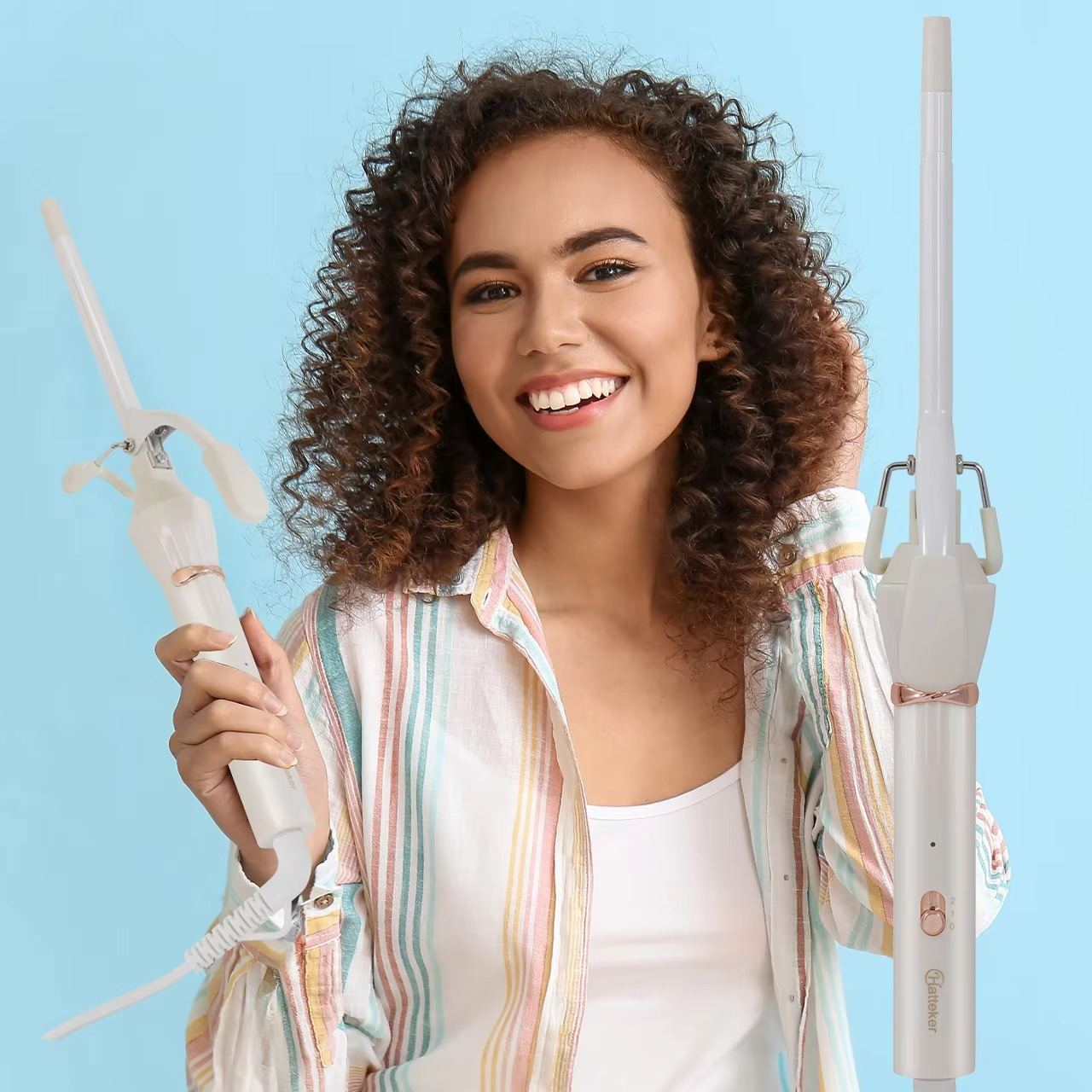 وی‌جی‌آر - ماشین برقی فر موی سرامیکی (سبز)