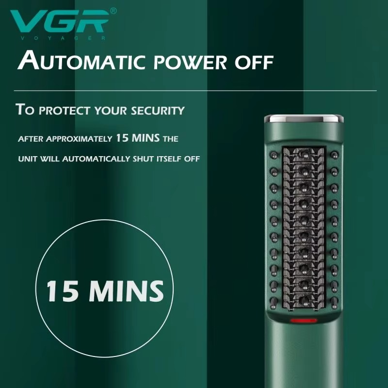 شانه صاف‌کننده مو قابل شارژ  – پوشش سرامیکی، دو تنظیم دما، زمان استفاده تا ۴۵ دقیقه (سبز دریایی)