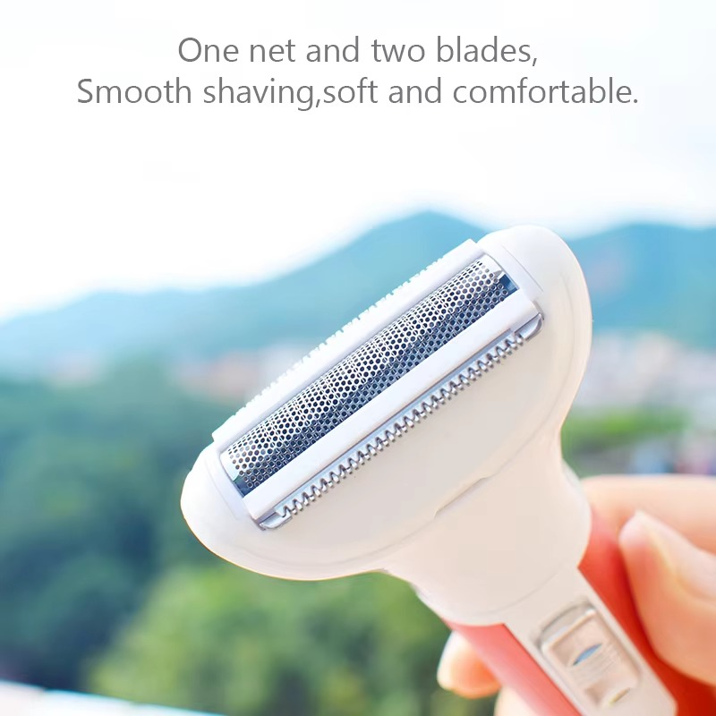 اپیلاتور برقی چهارکاره بانوان – اصلاح مو، ماشین اصلاح و اپیلاتور ضدآب برای صورت، زیر بغل، ناحیه بیکینی و بینی