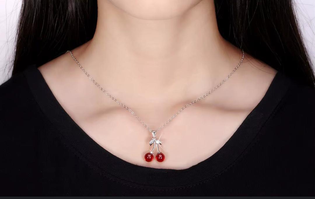 گردن بند - شکل آلو بالو - استیل