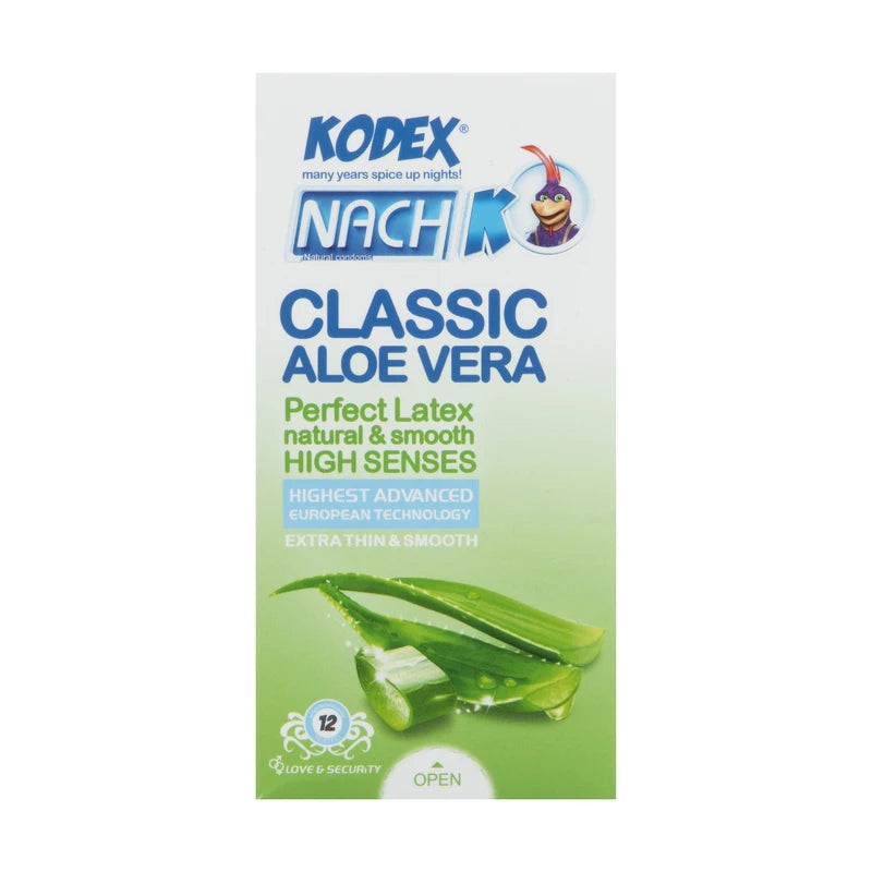 کاندوم ناچ کدکس مدل آلوئه ورا بسته 12 عددی