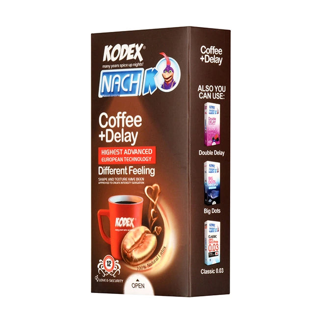 کاندوم تاخیری قهوه (Coffee + Delay) کدکس 12 عددی