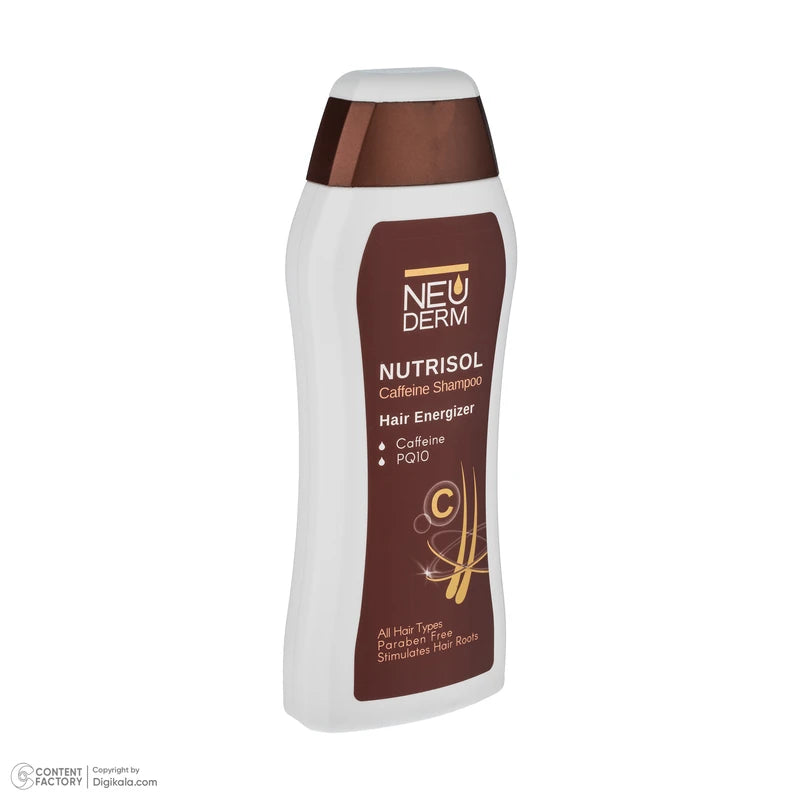 شامپو تقویت‌کننده و ضد ریزش مو نئودرم مخصوص پوست سر معمولی و انواع مو، حجم 300 میلی‌لیتر