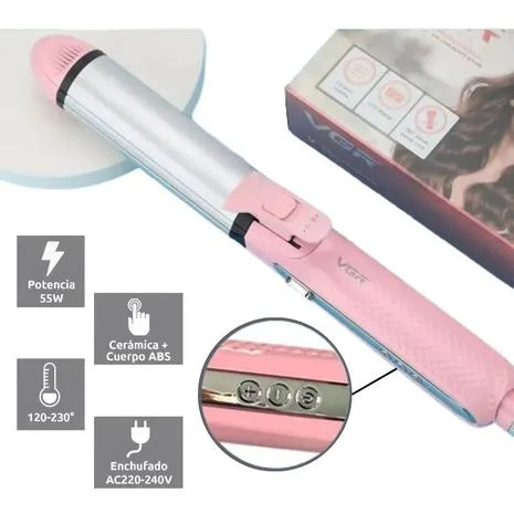 دستگاه زیبایی مو حرفه‌ای ۴ در  ۱– صاف‌کن، فرکننده، موج‌زن و موپیچ، مناسب سالن و منزل