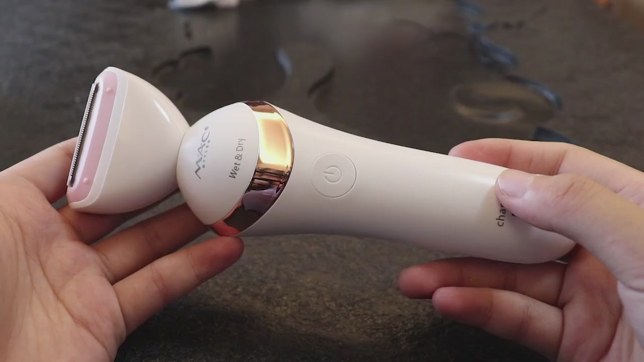 ماشین اصلاح صورت بانوان – کوچک و قابل حمل، سه‌کاره برای پاک‌سازی پوست صورت