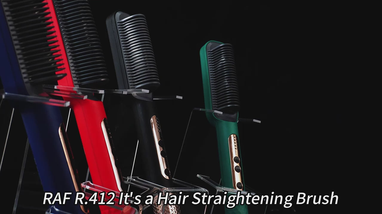 شانهٔ برقی صاف‌کنندهٔ مو برای آرایشگاه و استفادهٔ شخصی – دارای یون منفی و پنج درجهٔ تنظیم دما