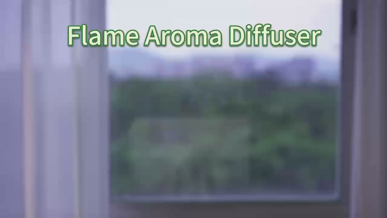 رطوبت‌ساز و دیفیوزر با جلوه شعله و سه رنگ نور