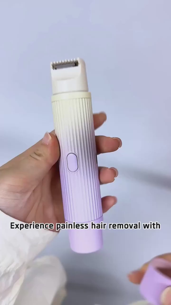 اپیلاتور برقی دوکاره | ماشین اصلاح مو برای زنان | زیر بغل، ناحیه خصوصی، پا و بدن