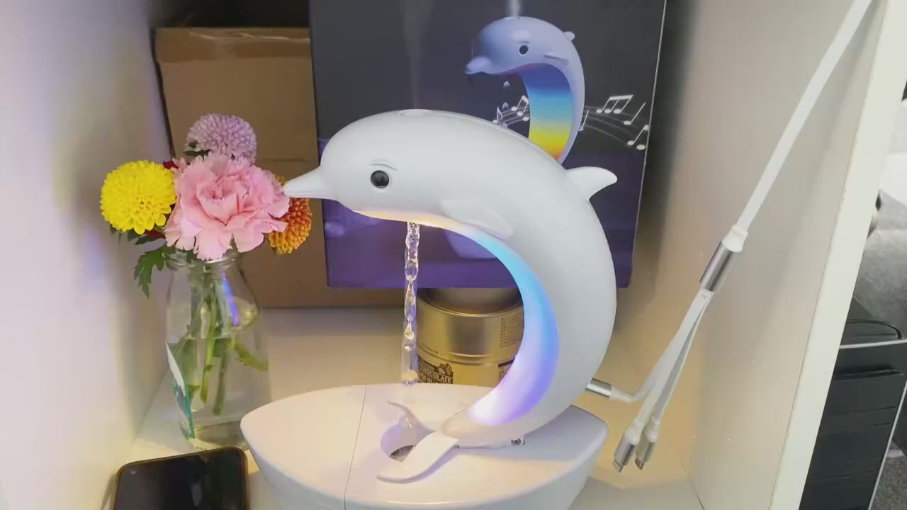 رطوبت‌ساز قطره آب با بلندگوی بلوتوث و چراغ‌های رنگارنگ